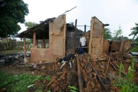 india-home Those whose home have been destroyed have been forced to flee.