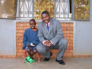 John Mugabi with 19-yr old Alex Kaggwa- early 2008