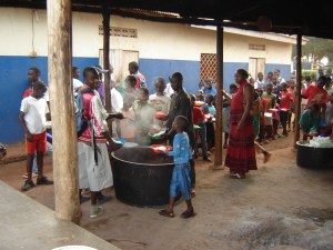The food program in Nkumba--in action!