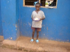 Joshua Sentongo having his share!