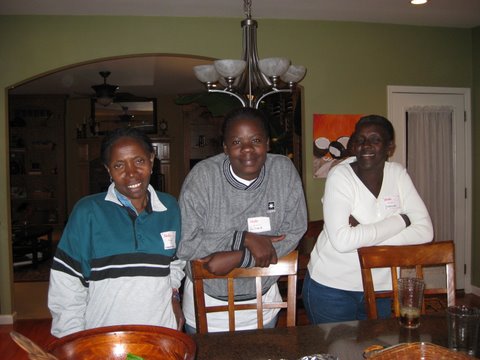 Esther (in the center), Mastula and the translator