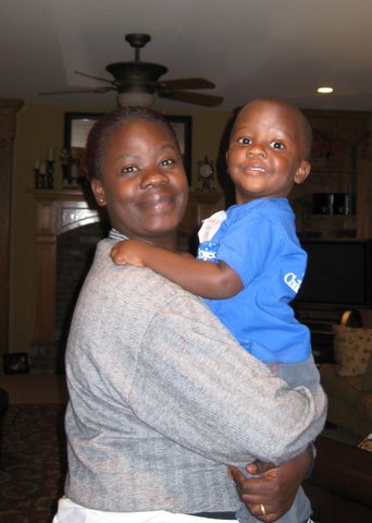 A happy mama with her Cephas