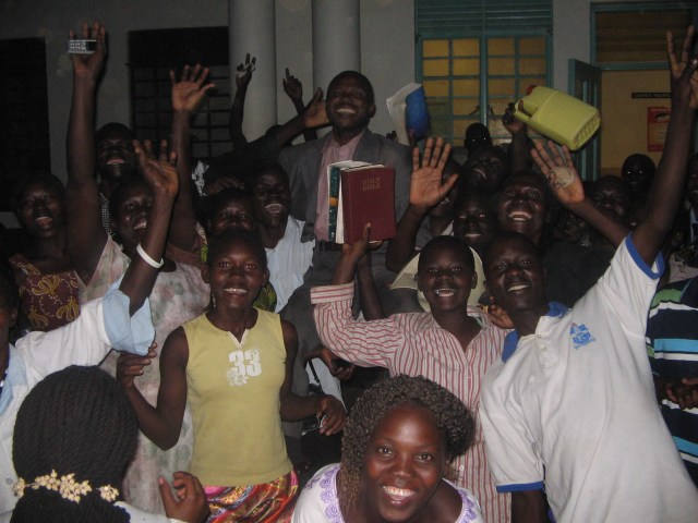 Crowd-surfing in Uganda!