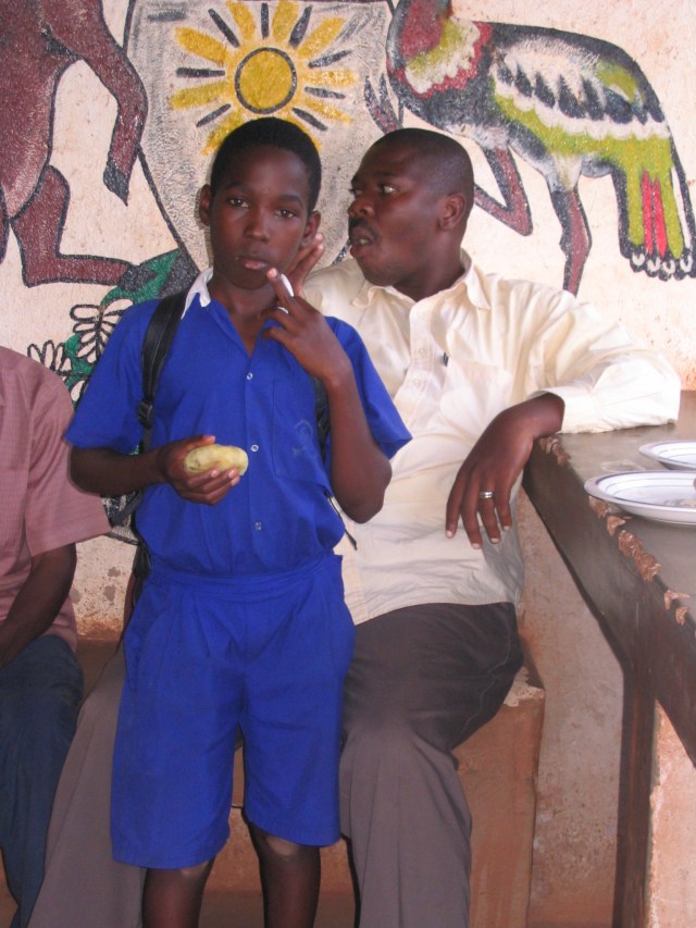 Simon Peter (holding a potato)
