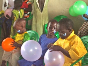 more balloon work (and face-painting!)