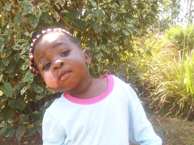 Melissa's scared face from the dirty water. Now healing...Praise The Lord