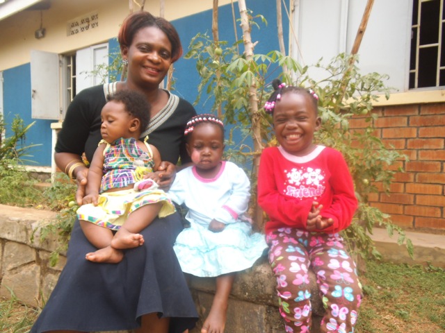 Justine and their beautiful daughters
